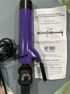 Hot Tools Professional Purple Women’s Salon Curling Iron